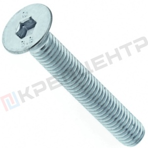 6х16 Винт с потайной головкой и внутр. шестигран. оцинк. с полной резьбой 8.8 DIN 7991 6х16 Винт с потайной головкой и внутр. шестигран. оцинк. с полной резьбой 8.8 DIN 7991