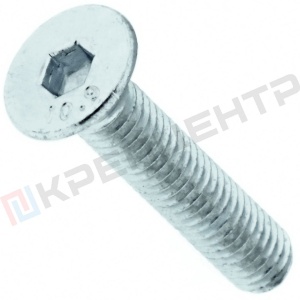 6х30 Винт с потайной головкой и внутр. шестигран. оцинк. с полной резьбой в/проч. 10.9 DIN 7991 6х30 Винт с потайной головкой и внутр. шестигран. оцинк. с полной резьбой в/проч. 10.9 DIN 7991