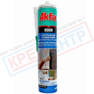 Клей-герметик силиконовый для зеркал прозрачный Akfix 900N 280 мл Клей-герметик силиконовый для зеркал прозрачный Akfix 900N 280 мл