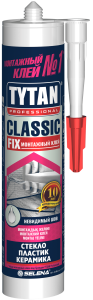 Клей монтажный TYTAN Classic Fix прозрачный картридж 310 мл Клей монтажный TYTAN Classic Fix прозрачный картридж 310 мл